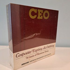 Vintage CEO Corporate Entities & Oddities Board Game by Amacom new in sealed box